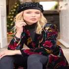 Longline Floral Velvet Blazer image number null