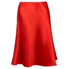 Fluted Satin Midi Skirt image number null