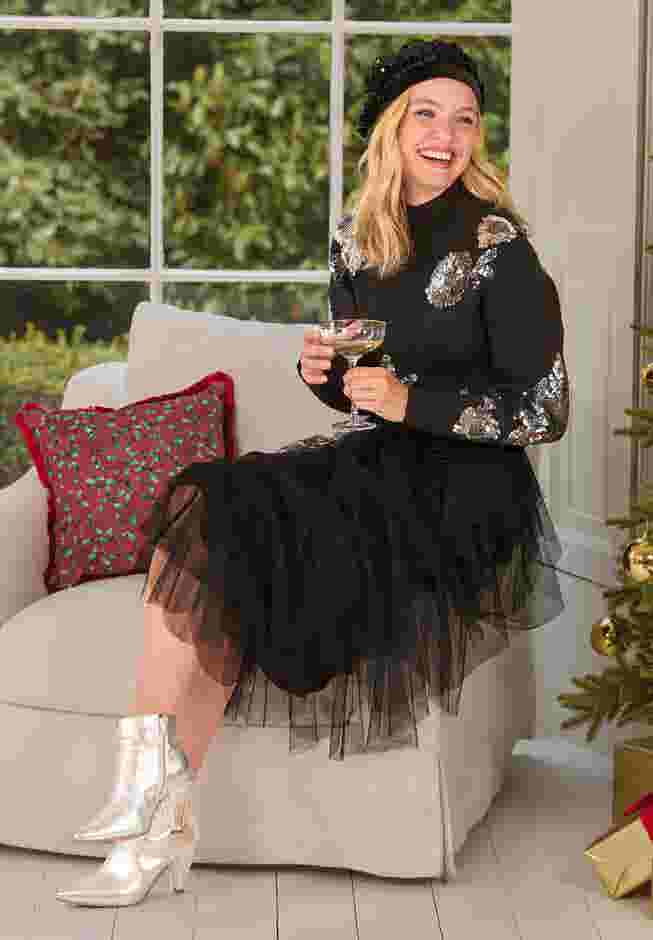 TULLE MIDI SKIRT image number 2