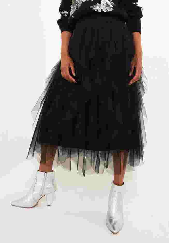 TULLE MIDI SKIRT image number 3