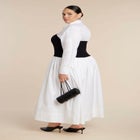 Sweater Twofer Shirt Dress image number null