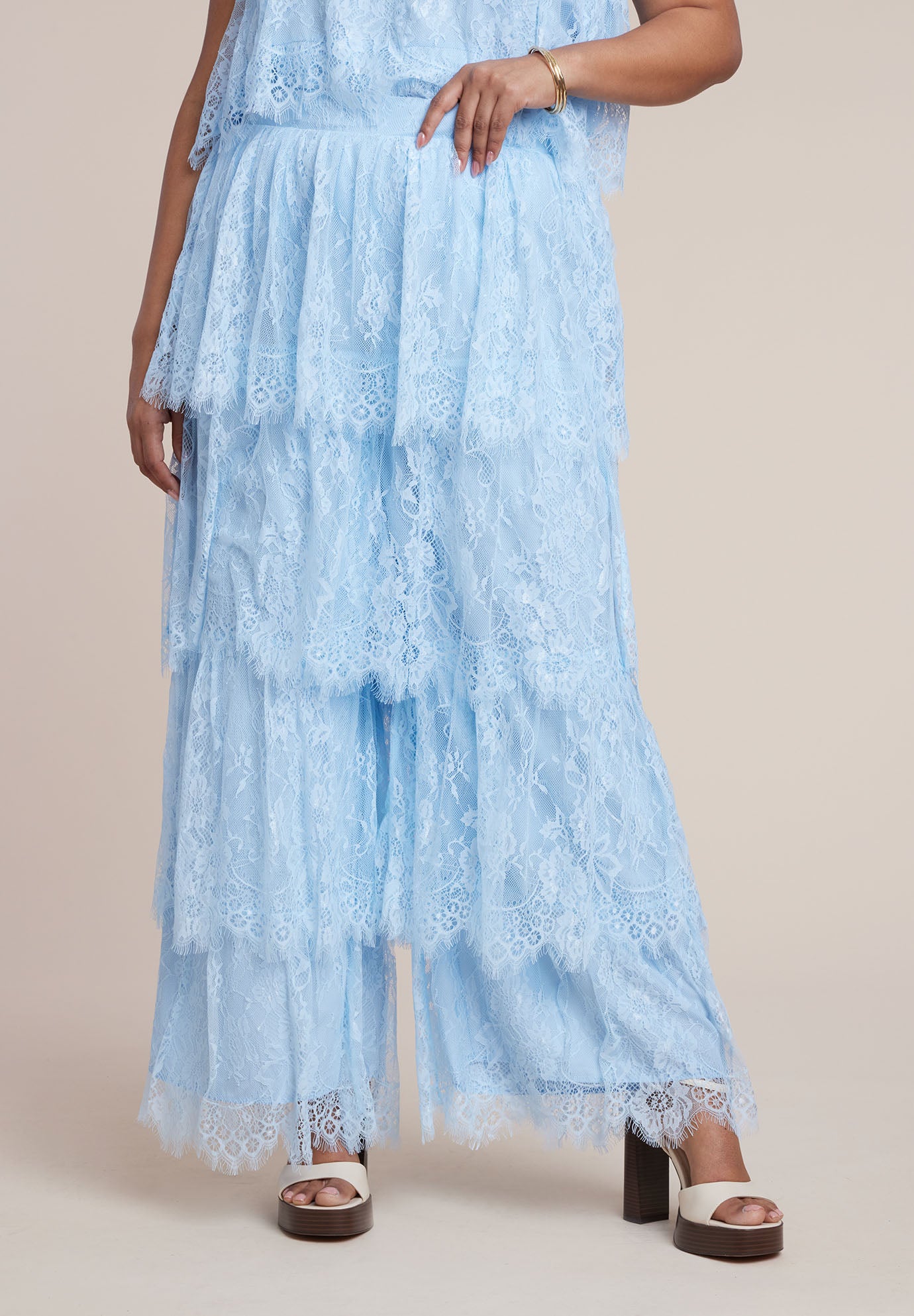 Tiered Lace Pant image number 1