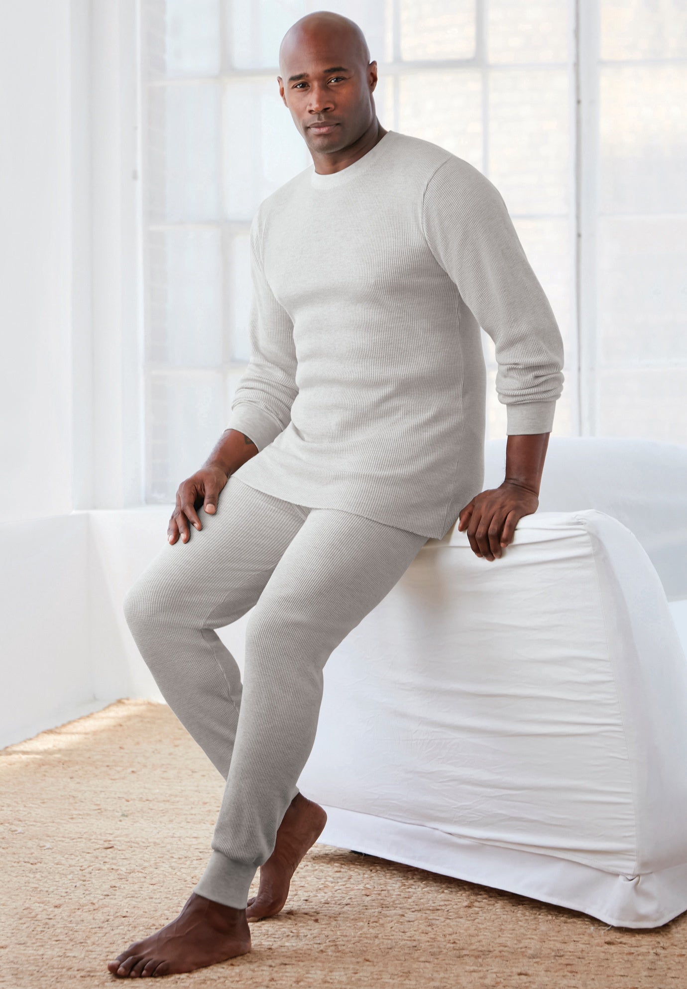 Heavyweight Thermal V-Neck Underwear Shirt image number 2