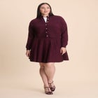 Gold Button Cropped Cardigan image number null