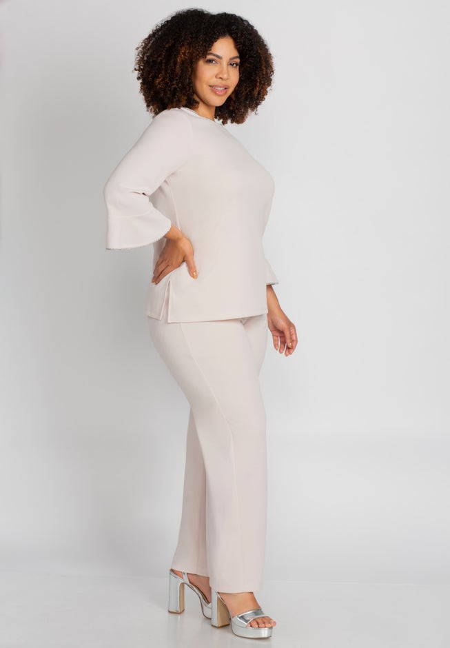 Flounce Top & Pant 2-Piece Pant Suit image number 2