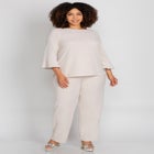 Flounce Top & Pant 2-Piece Pant Suit image number null