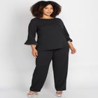Flounce Top & Pant 2-Piece Pant Suit image number null