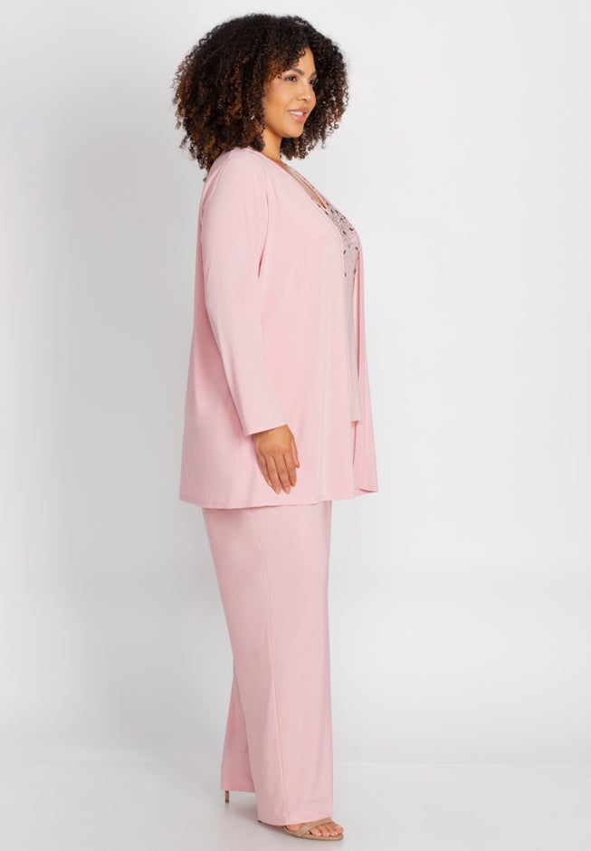 Embellished 3-Piece Pant Suit image number 2