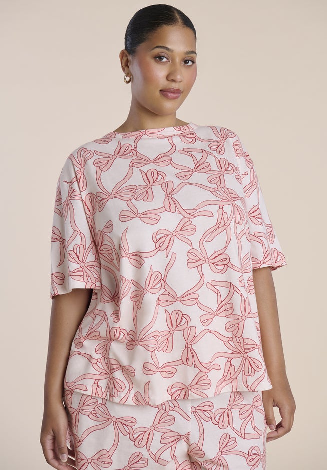 Printed Cotton Pajama Set image number 1
