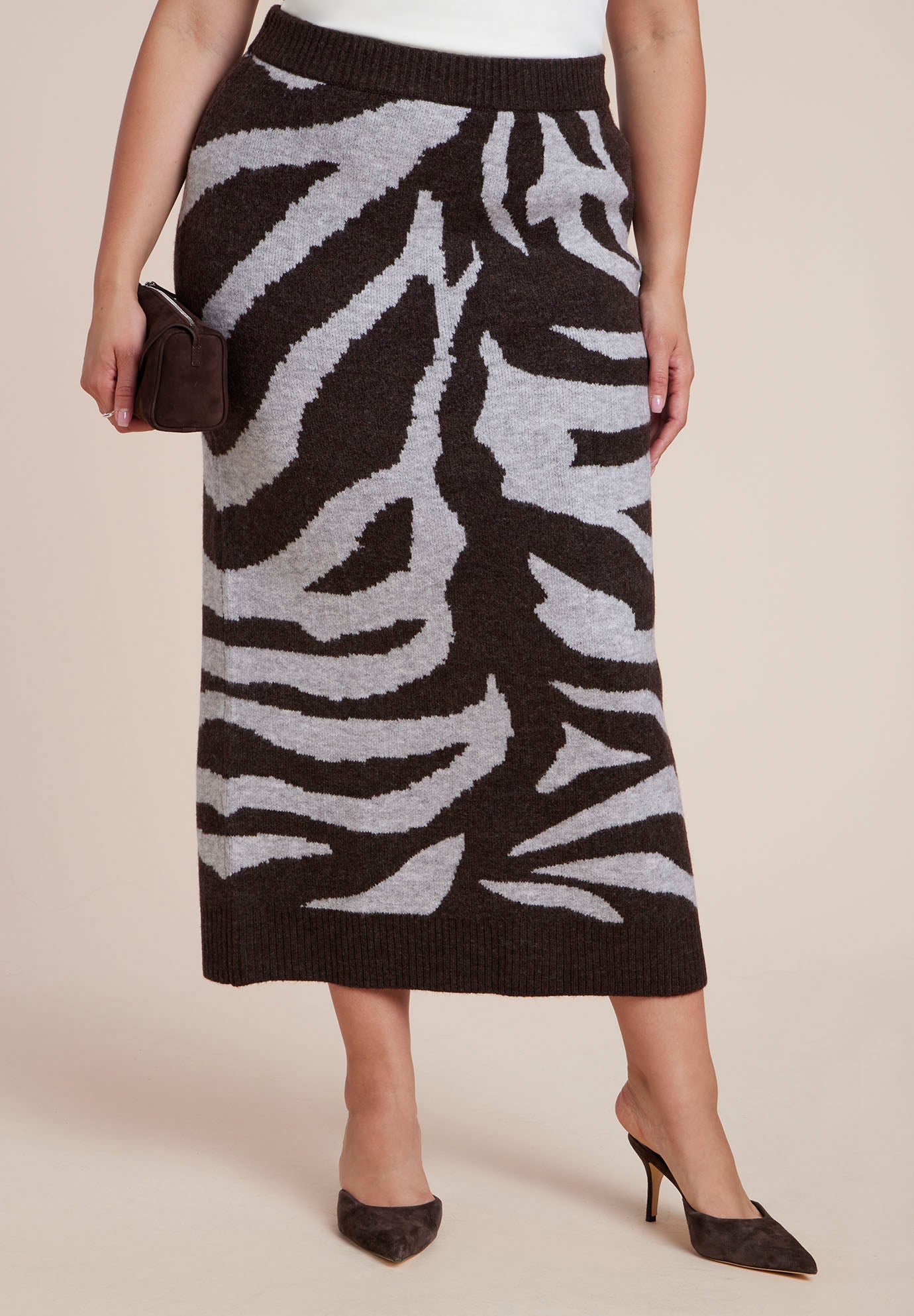Intarsia Maxi Skirt image number 0