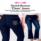 Stretch Bootcut Clean Jeans image number null