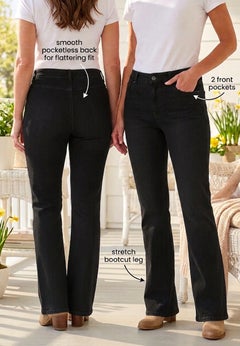 Stretch Bootcut Clean Jeans