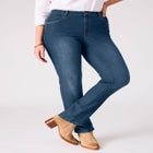 Stretch Bootcut Clean Jeans image number null