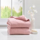 2-Pc. Ribbed Cotton Bath Towel Set image number null