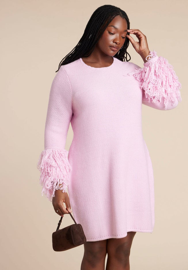 Textured Sleeve Mini Dress image number 2