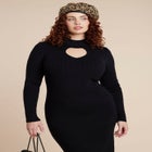 Heart Cutout Midi Dress image number null