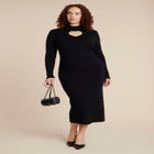 Heart Cutout Midi Dress image number null