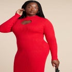 Heart Cutout Midi Dress image number null