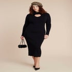 Heart Cutout Midi Dress image number null