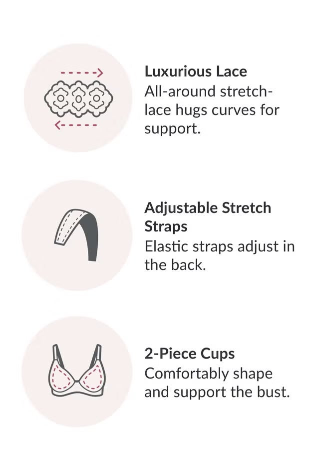 Glamorise&reg; Bramour Gramercy Luxe Lace Bralette image number 4