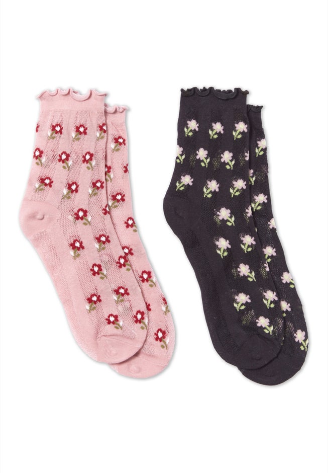 MeMoi&reg; Fashion Socks 2-Pack image number 2