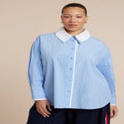 Double Collared Button Up Top image number null