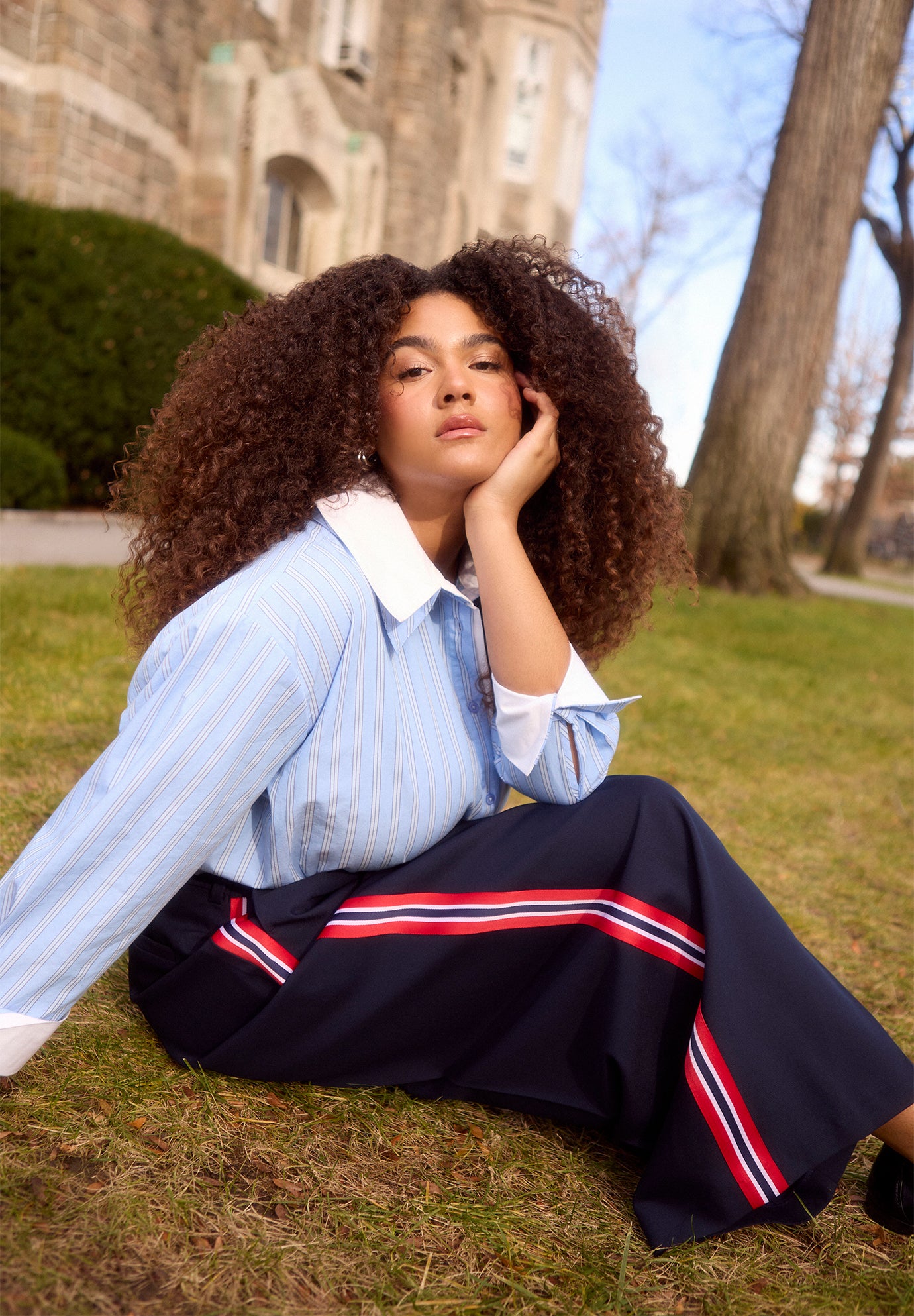 Double Collared Button Up Top image number 0