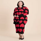 Heart Cropped Cardigan image number null