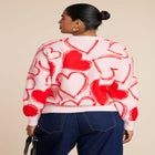 Scattered Heart Sweater image number null
