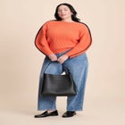 Rounded Sleeve Sweater image number null