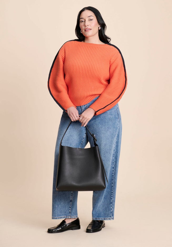 Rounded Sleeve Sweater image number 2