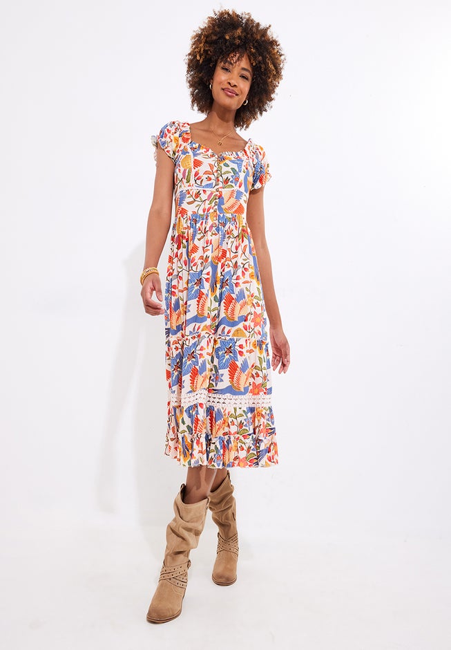 Sweetheart Midi Dress image number 4