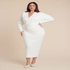 Wrap Sweater Maxi Dress image number null