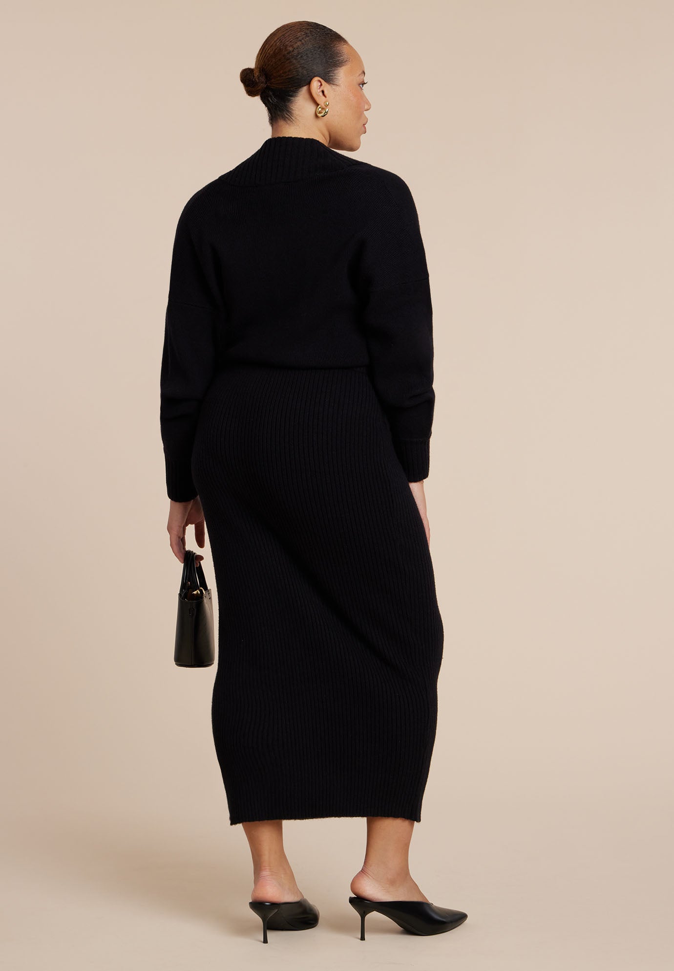 Wrap Sweater Maxi Dress image number 3