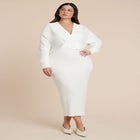 Wrap Sweater Maxi Dress image number null