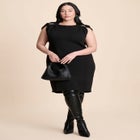 Metal Detail Sweater Dress image number null