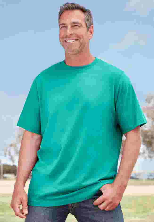 Shrink-Less Lightweight Crewneck T-Shirt image number 4