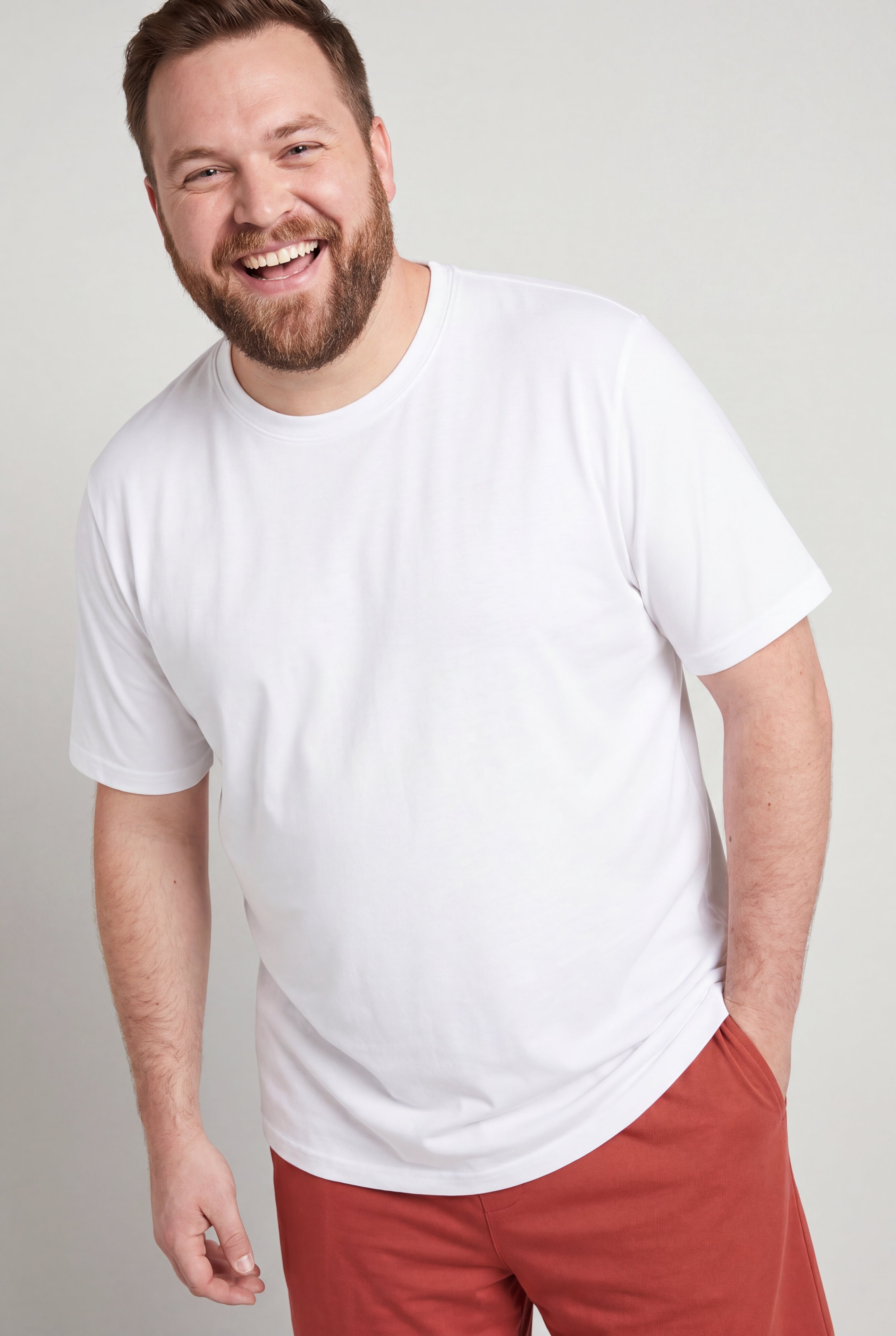 Shrink-Less&trade; Lightweight Crewneck T-Shirt image number 0
