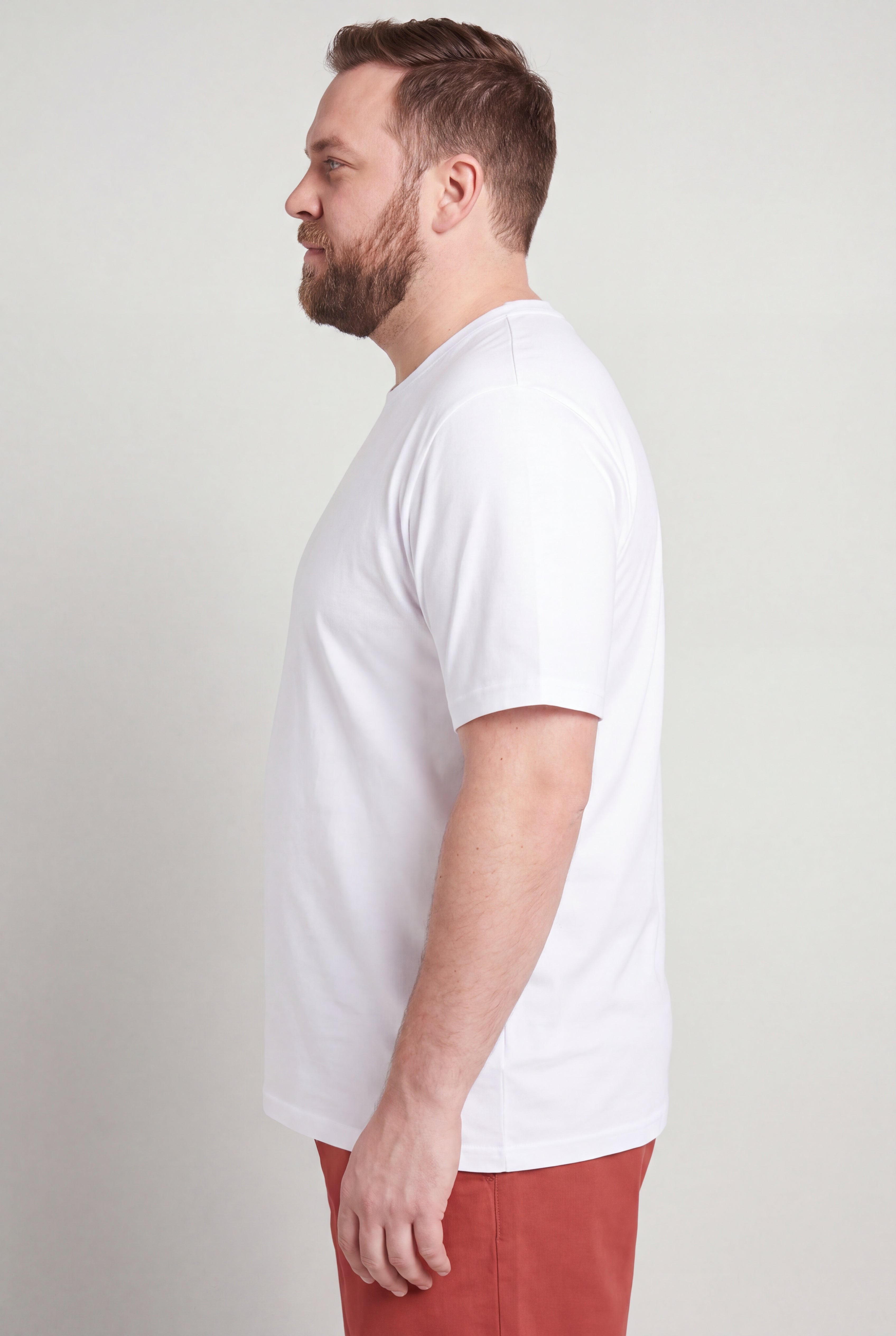 Shrink-Less&trade; Lightweight Crewneck T-Shirt image number 2