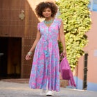 V-neck Ruffle Maxi Dress image number 0
