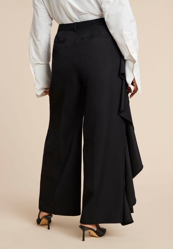 Wide Leg Pant With Drape image number 2