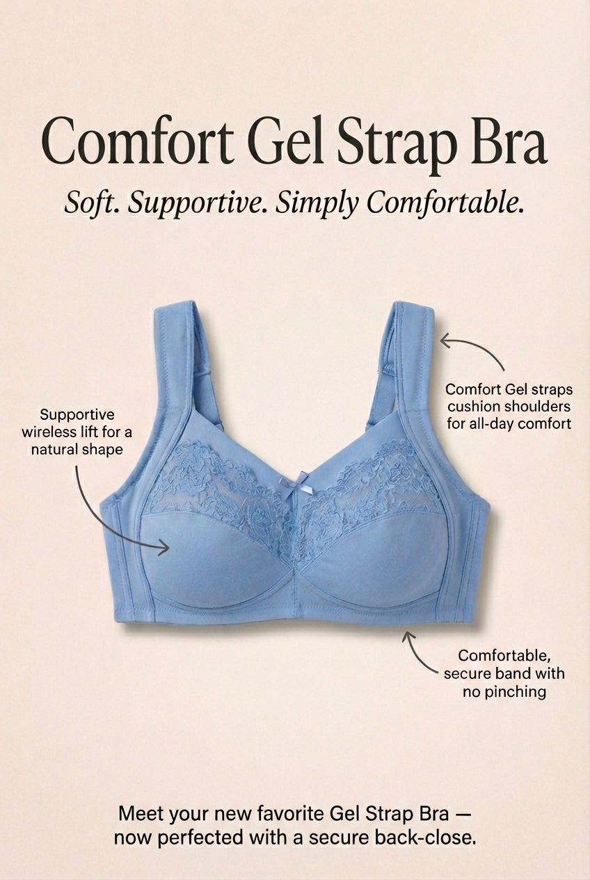 Comfort Choice&reg; Full Coverage Gel Strap Bra image number 3