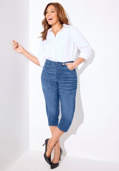 Right Fit&reg; Moderately Curvy Jean Capri