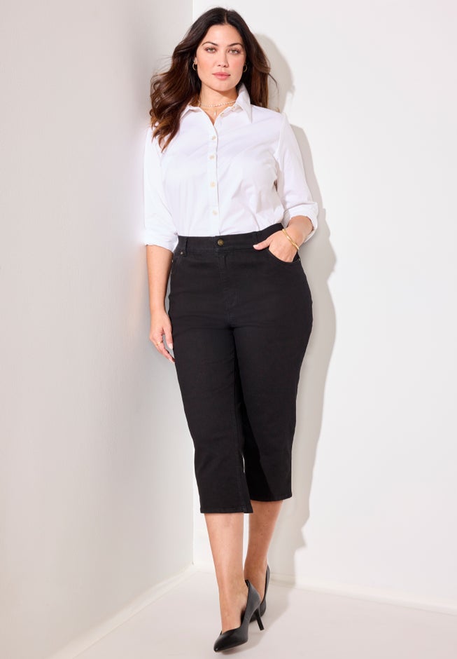 Right Fit&reg; Curvy Jean Capri image number 1