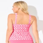 Scoop Neck Shirred Tankini Top image number null