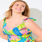 Scoop Neck Tie-Shoulder Tankini Top image number 4