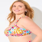 Scoop Neck Shirred Bikini Top image number null