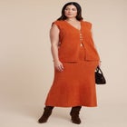 Fuzzy Maxi Sweater Skirt image number 3
