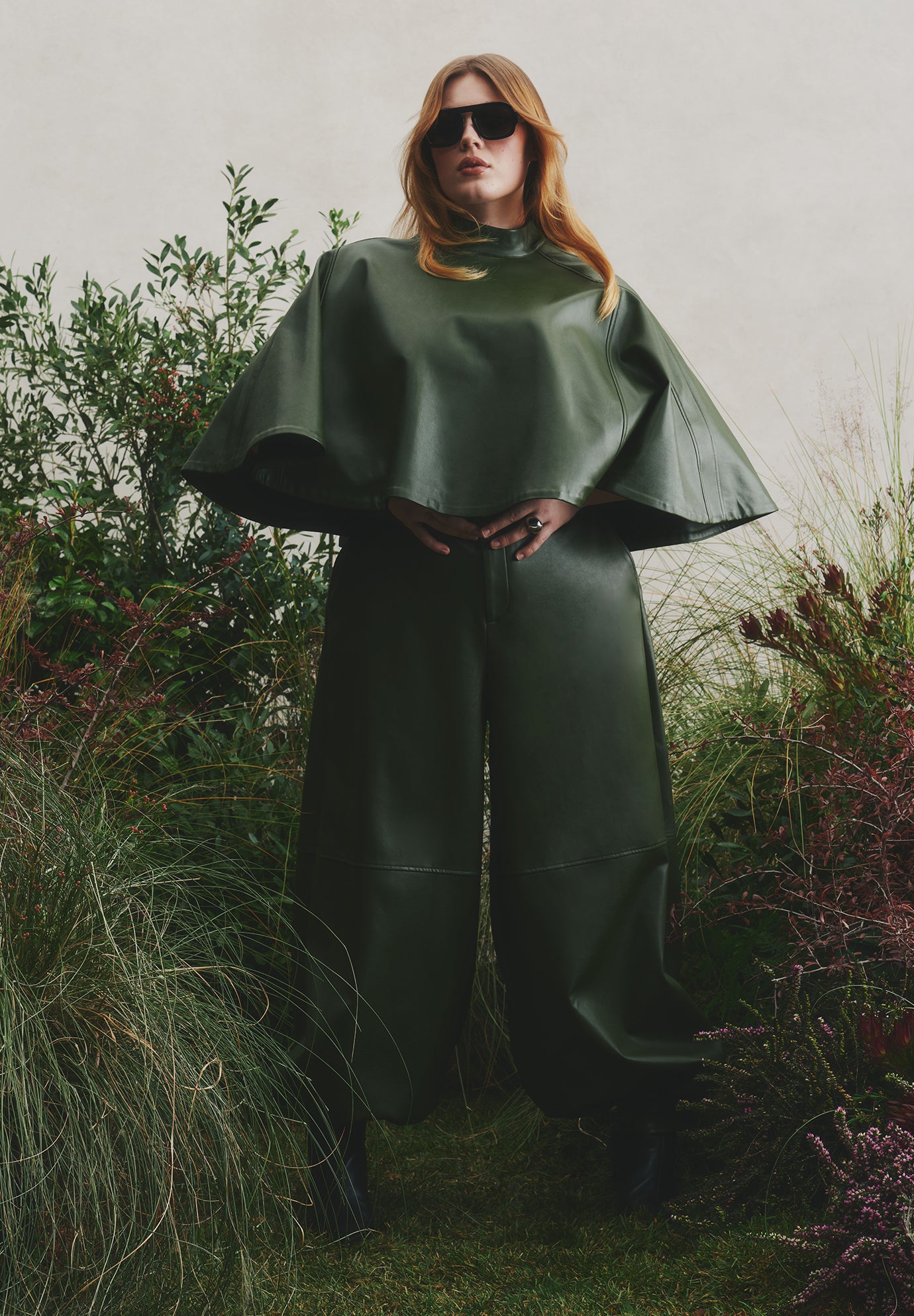 Belted Faux Leather Balloon Pant image number 0