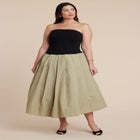 Strapless Combo Dress image number null